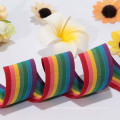 2014The factory direct sale most popular knitting elastic tape/rainbow elastic ribbon